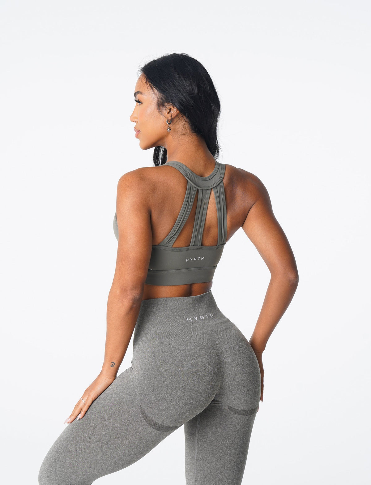 Khaki Green Trio Bra