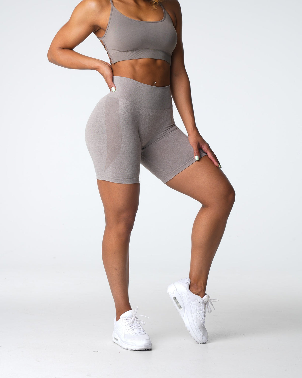 Taupe Contour Seamless Shorts