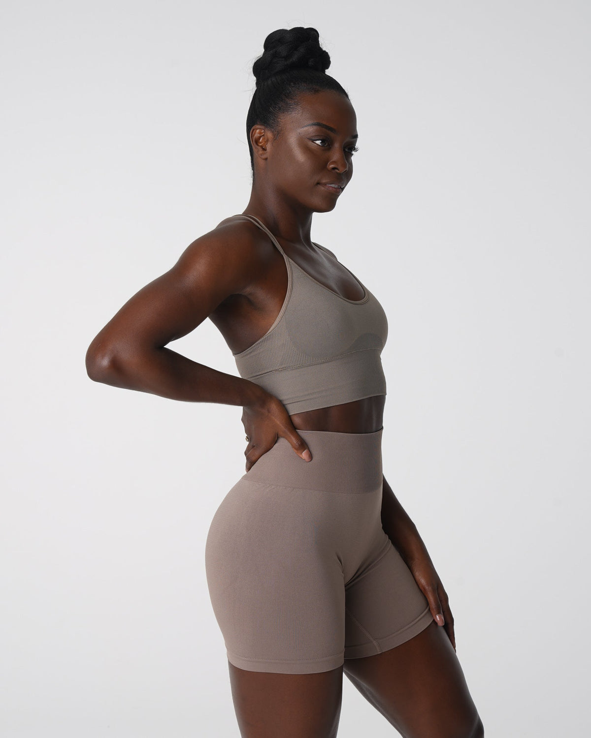 Taupe Flourish Seamless Bra