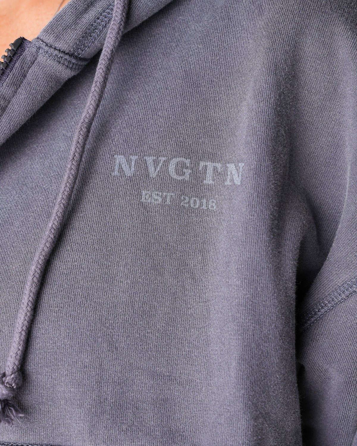 Charcoal Washed Lounge Zip Up