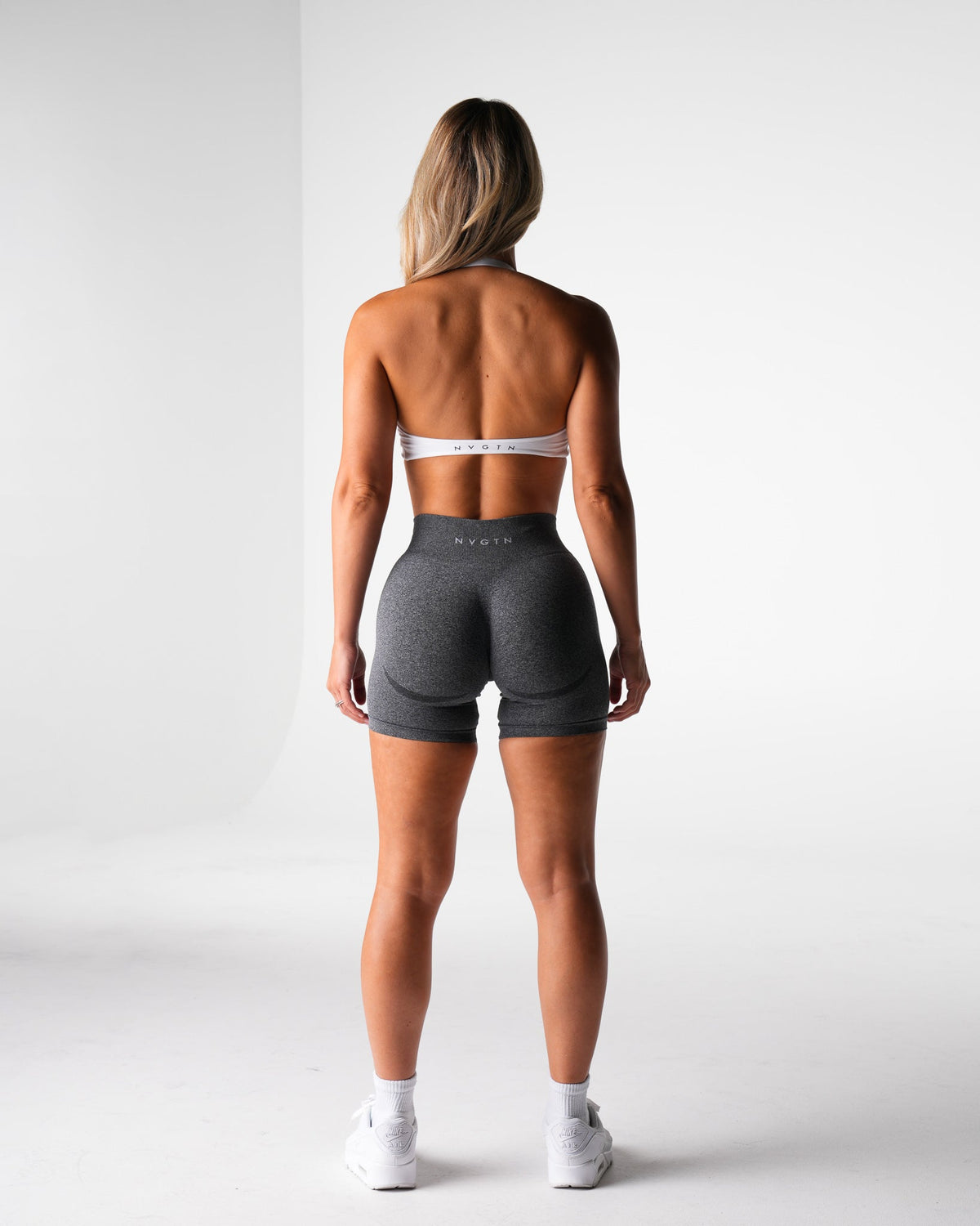 White Stunner Seamless Halter Bra