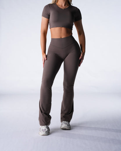 Dark Roast Aera Flare Pants