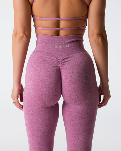 Pastel Pink Scrunch Seamless Leggings
