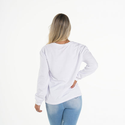 White Navi Crew Neck