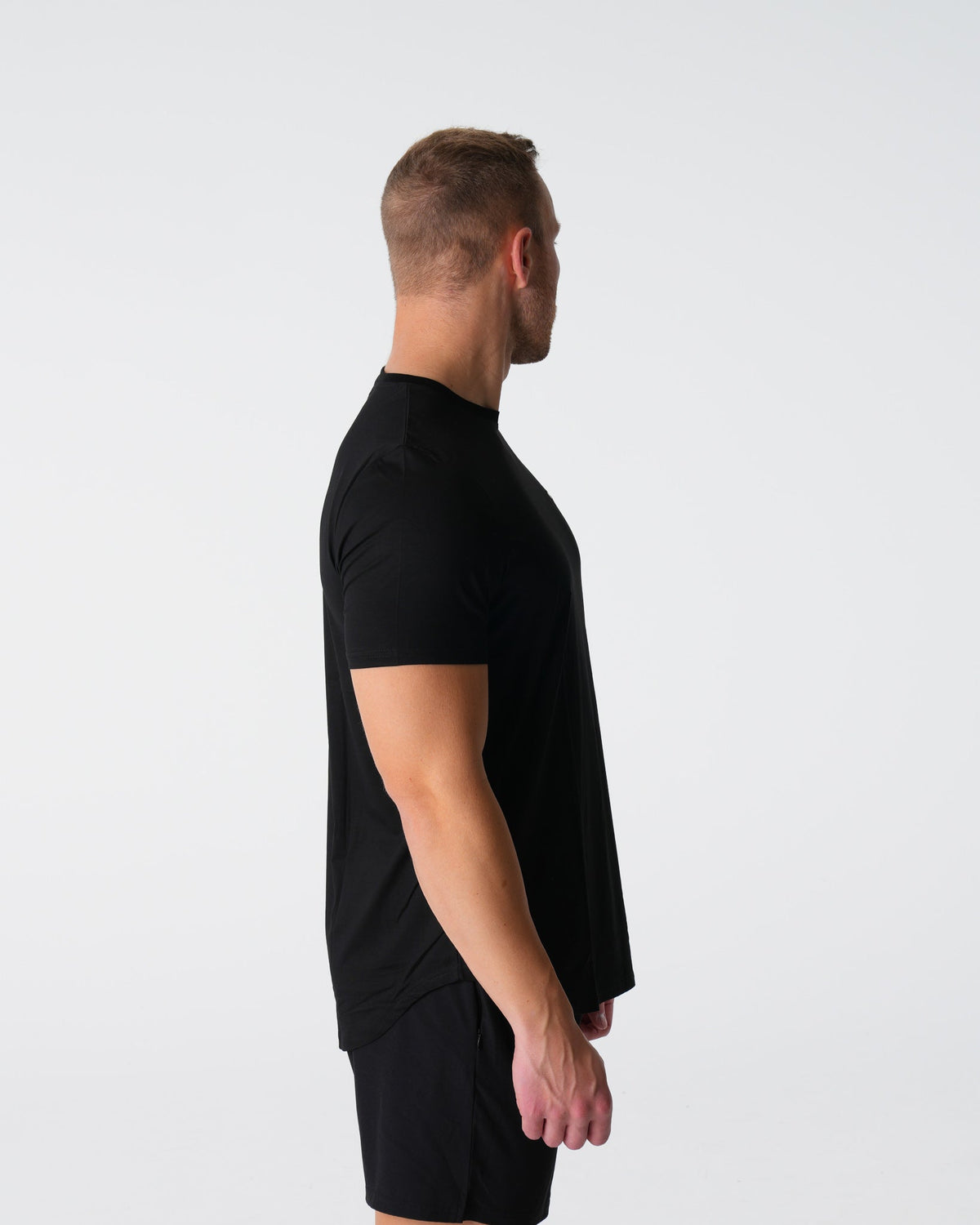 Black Tech Fitted Tee