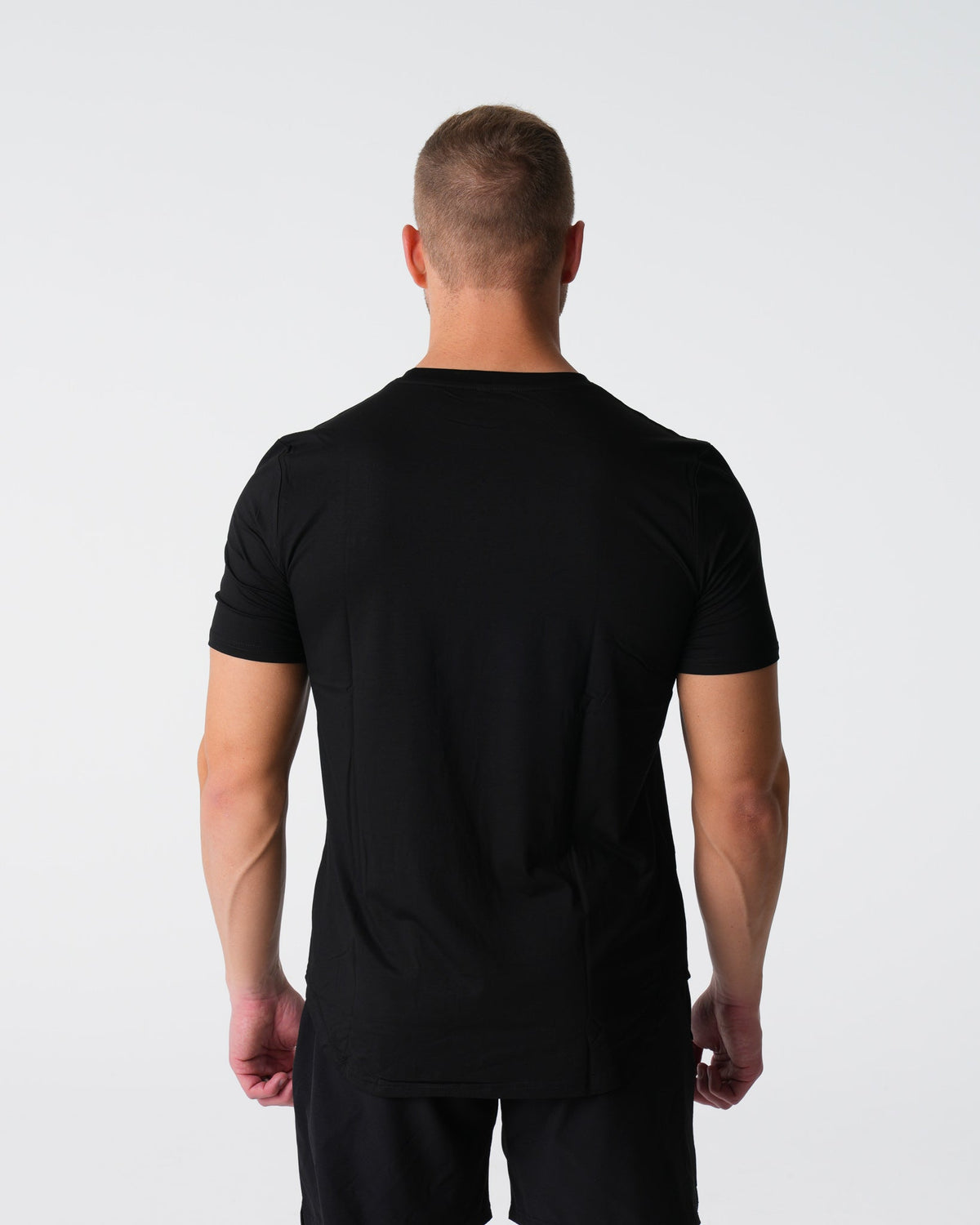 Black Tech Fitted Tee