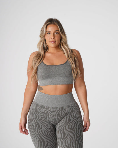 Khaki Green Zebra Eclipse Seamless Bra