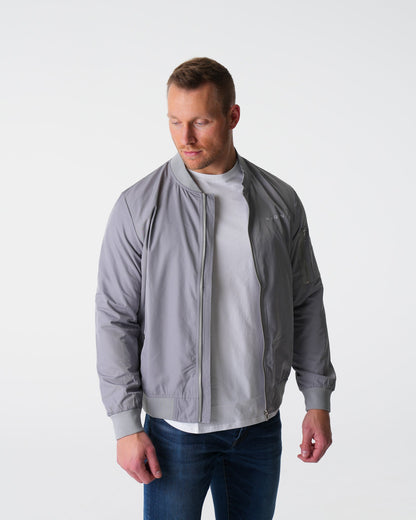 Grey Bomber Jacket