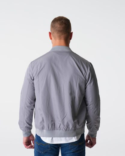 Grey Bomber Jacket