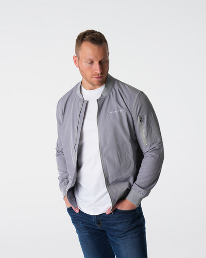 Grey Bomber Jacket