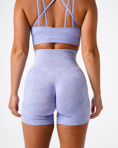 Periwinkle Camo Seamless Shorts