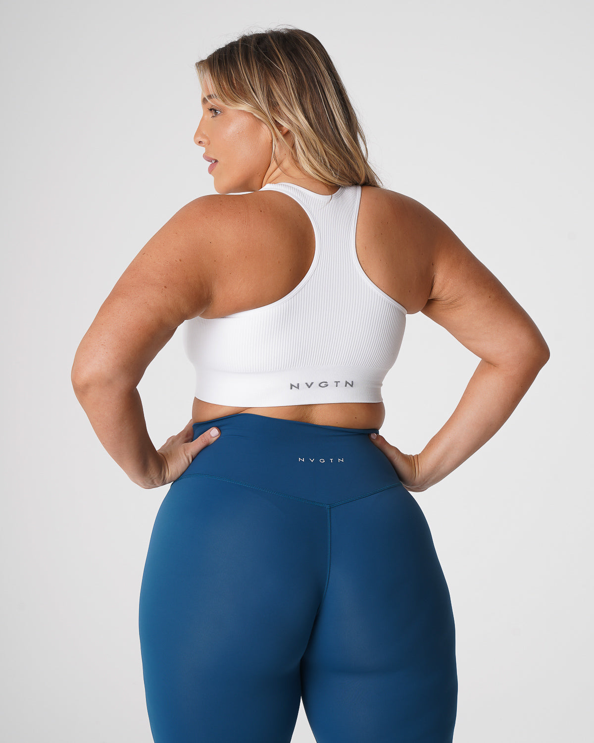 White Cinched Seamless Bra