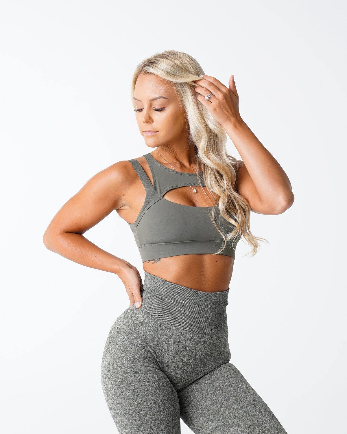 Khaki Green Apex Bra
