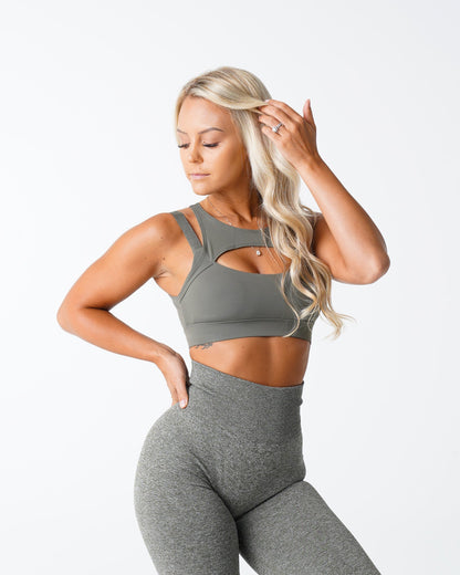 Khaki Green Apex Bra