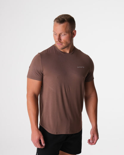 Mocha Tech Fitted Tee