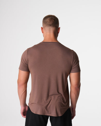 Mocha Tech Fitted Tee