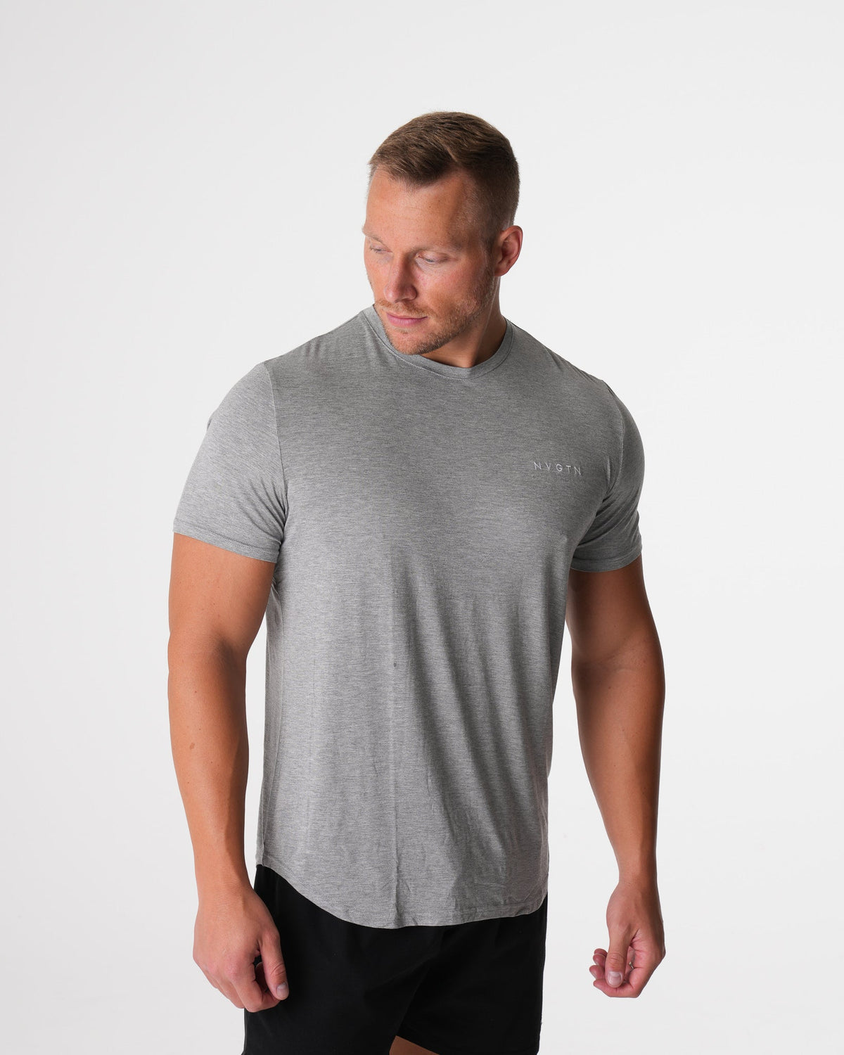 Grey Tech Fitted Tee