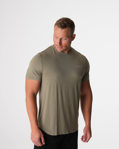 Sage Green Tech Fitted Tee