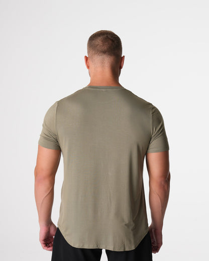 Sage Green Tech Fitted Tee
