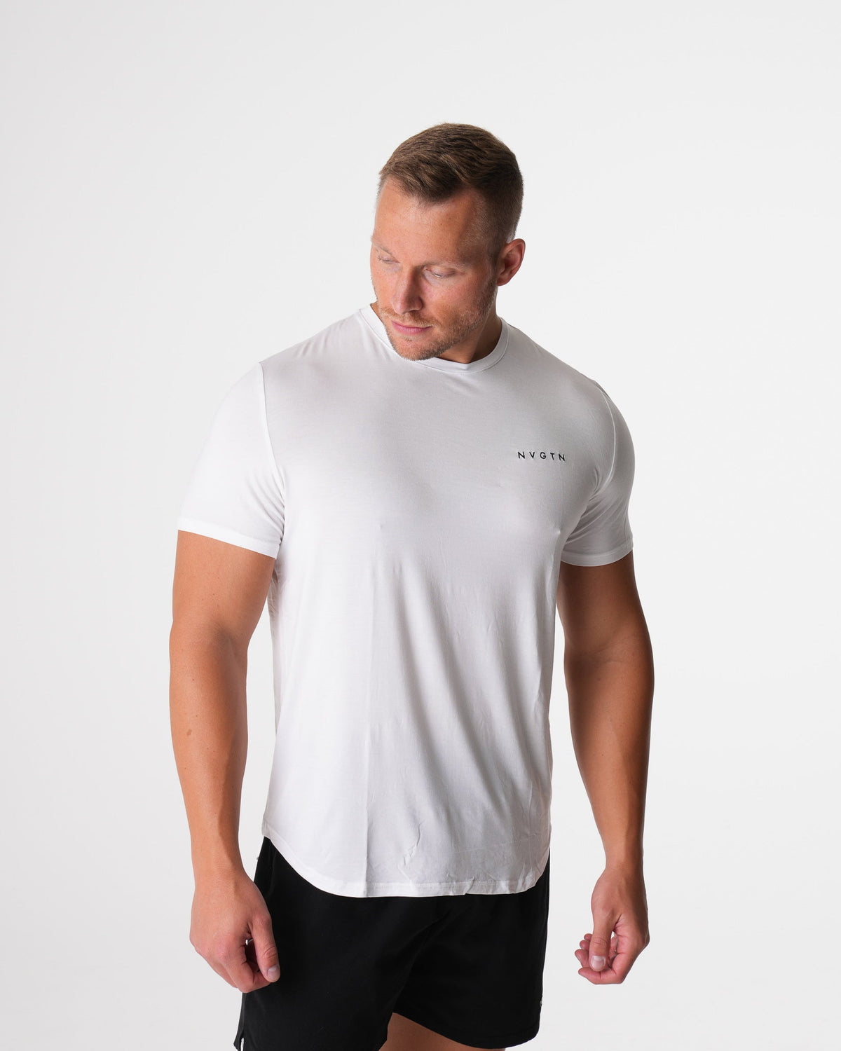 White Tech Fitted Tee
