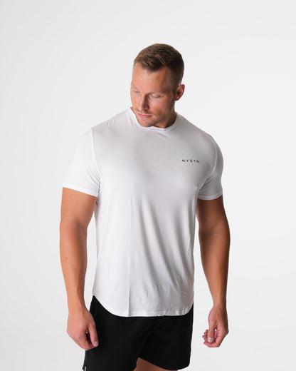 White Tech Fitted Tee