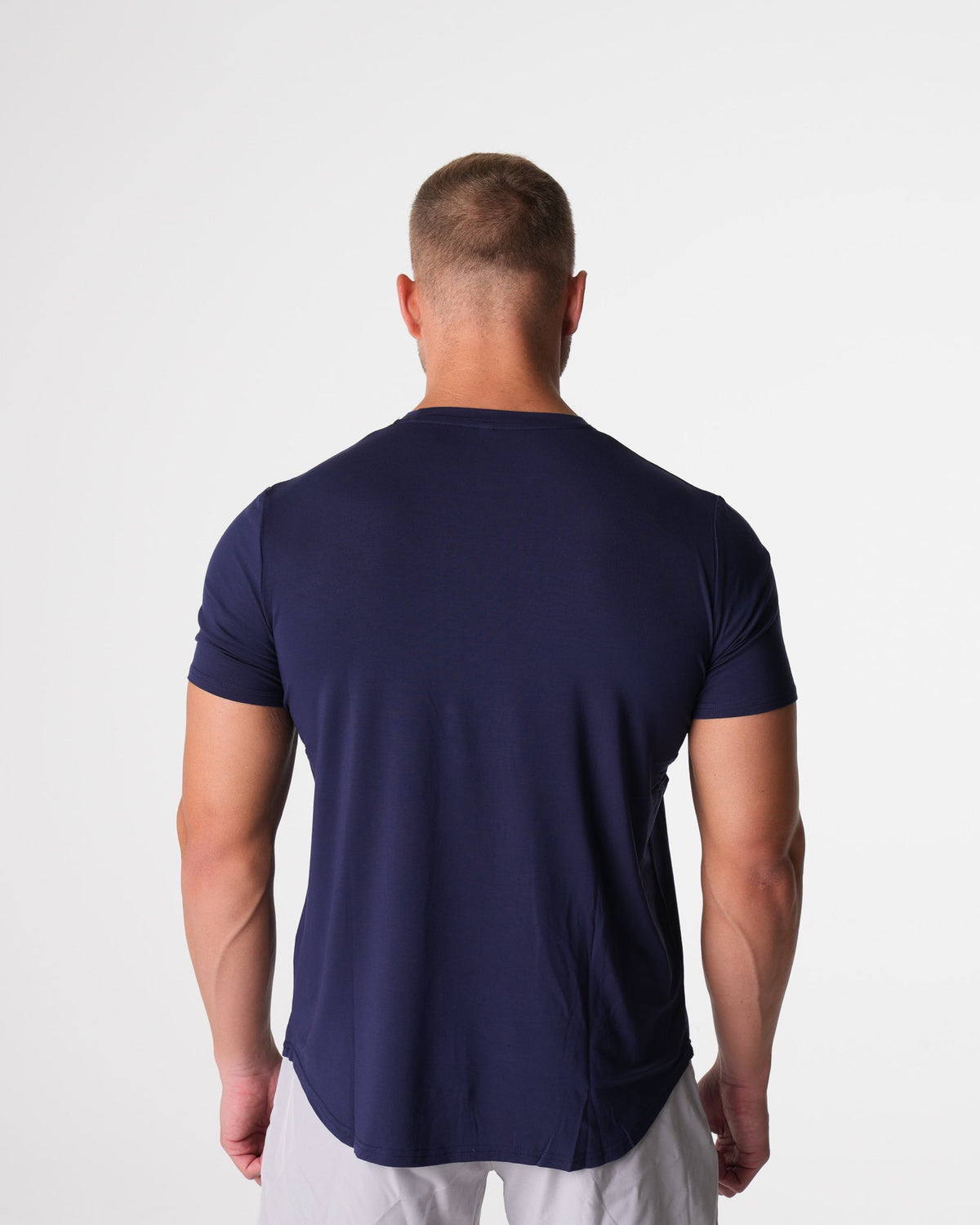Navy Tech Fitted Tee