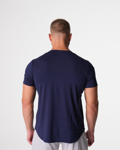 Navy Tech Fitted Tee