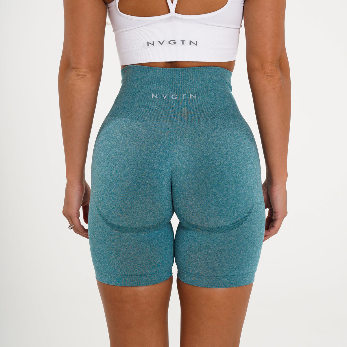 Teal Biker Shorts