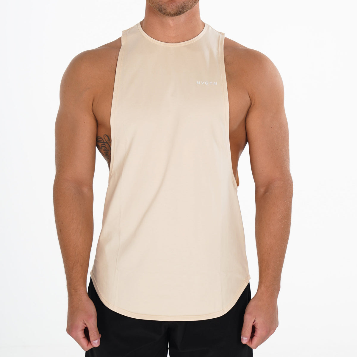 Beige Pulse Edge Tank