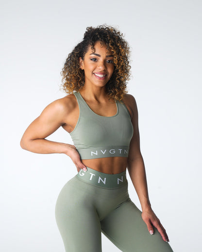 Sage Green Legacy Sport Seamless Bra