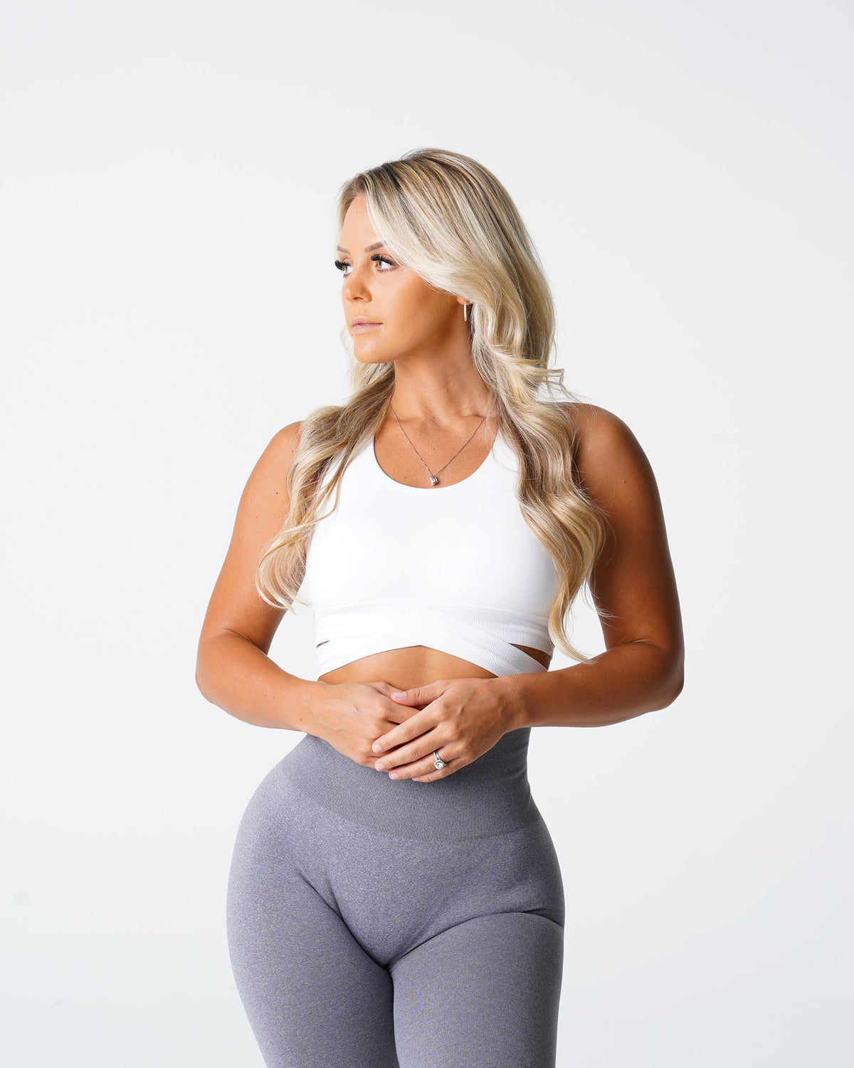 White Sculpt Seamless Bra Top