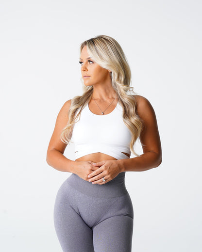 White Sculpt Seamless Bra Top