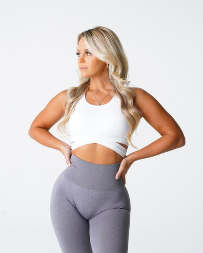 White Sculpt Seamless Bra Top