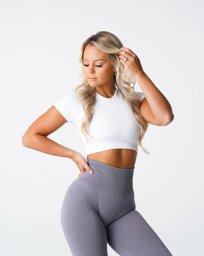 White Vortex Seamless Bra Top