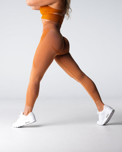 Terracotta Contour Seamless Leggings