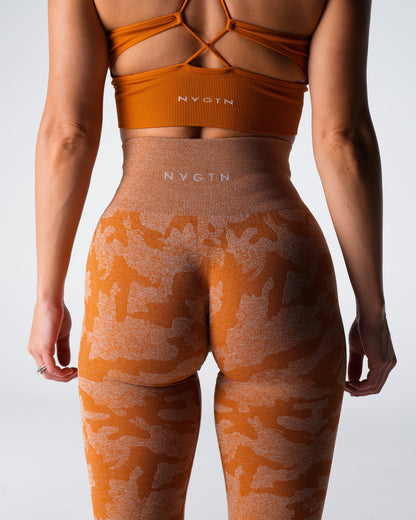Terracotta Camo Seamless Leggings
