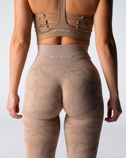 Beige Camo Seamless Leggings