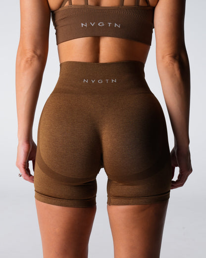 Mocha Performance Seamless Shorts