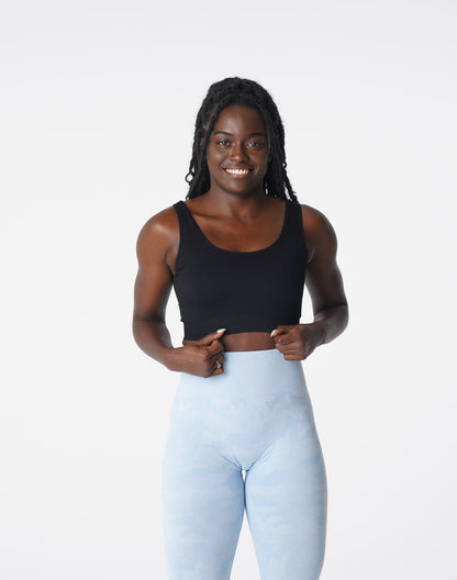 Black Desire Ribbed Seamless Bra
