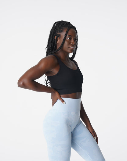 Black Desire Ribbed Seamless Bra