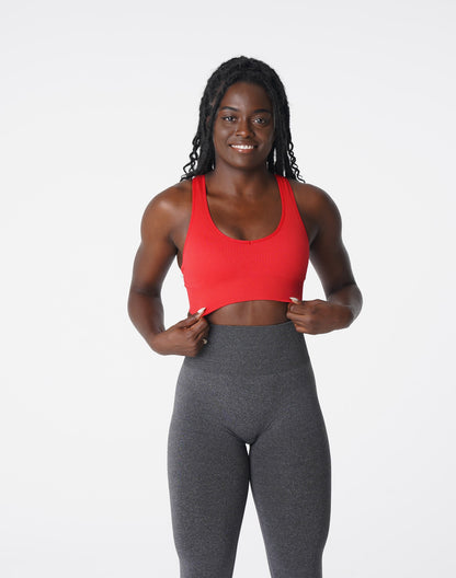 Scarlet Galaxy Ribbed Seamless Bra