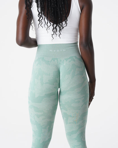 Sage Green Camo Seamless Leggings