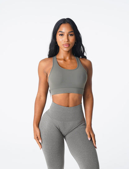 Khaki Green Trio Bra