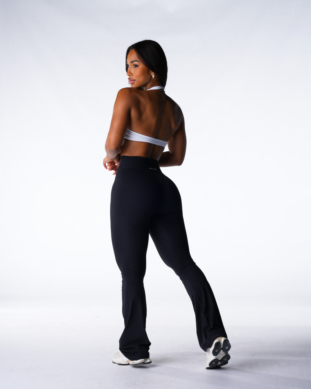 Black Aera Flare Pants
