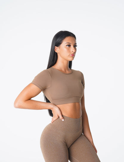 Mocha Open Back Tee