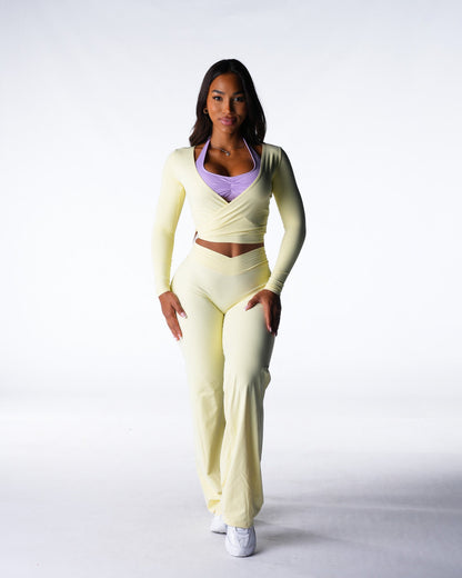 Limoncello Solace Wrap Top