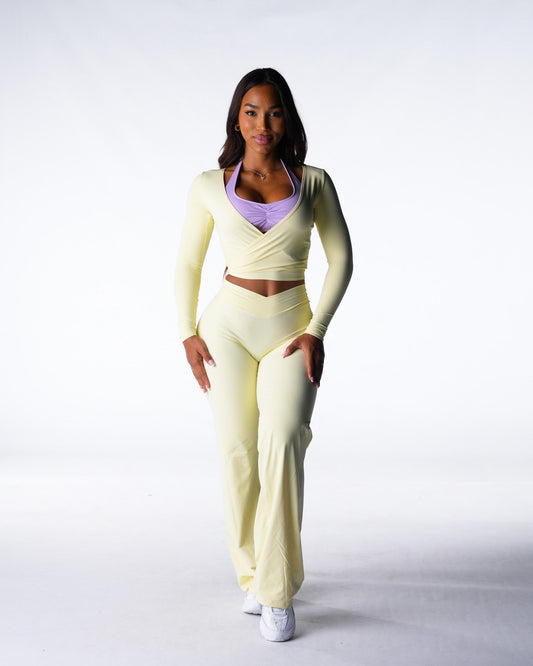 Limoncello Solace Wrap Top