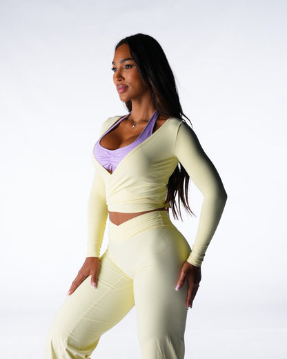 Limoncello Solace Wrap Top
