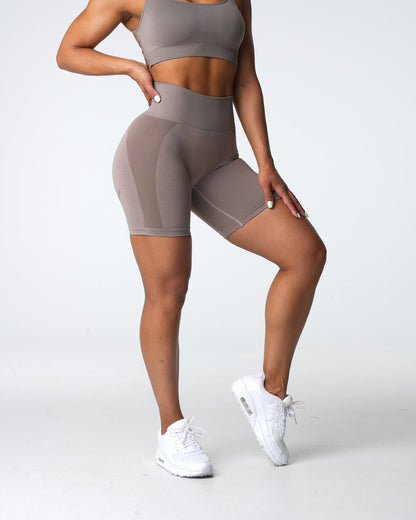 Taupe Contour 2.0 Seamless Shorts