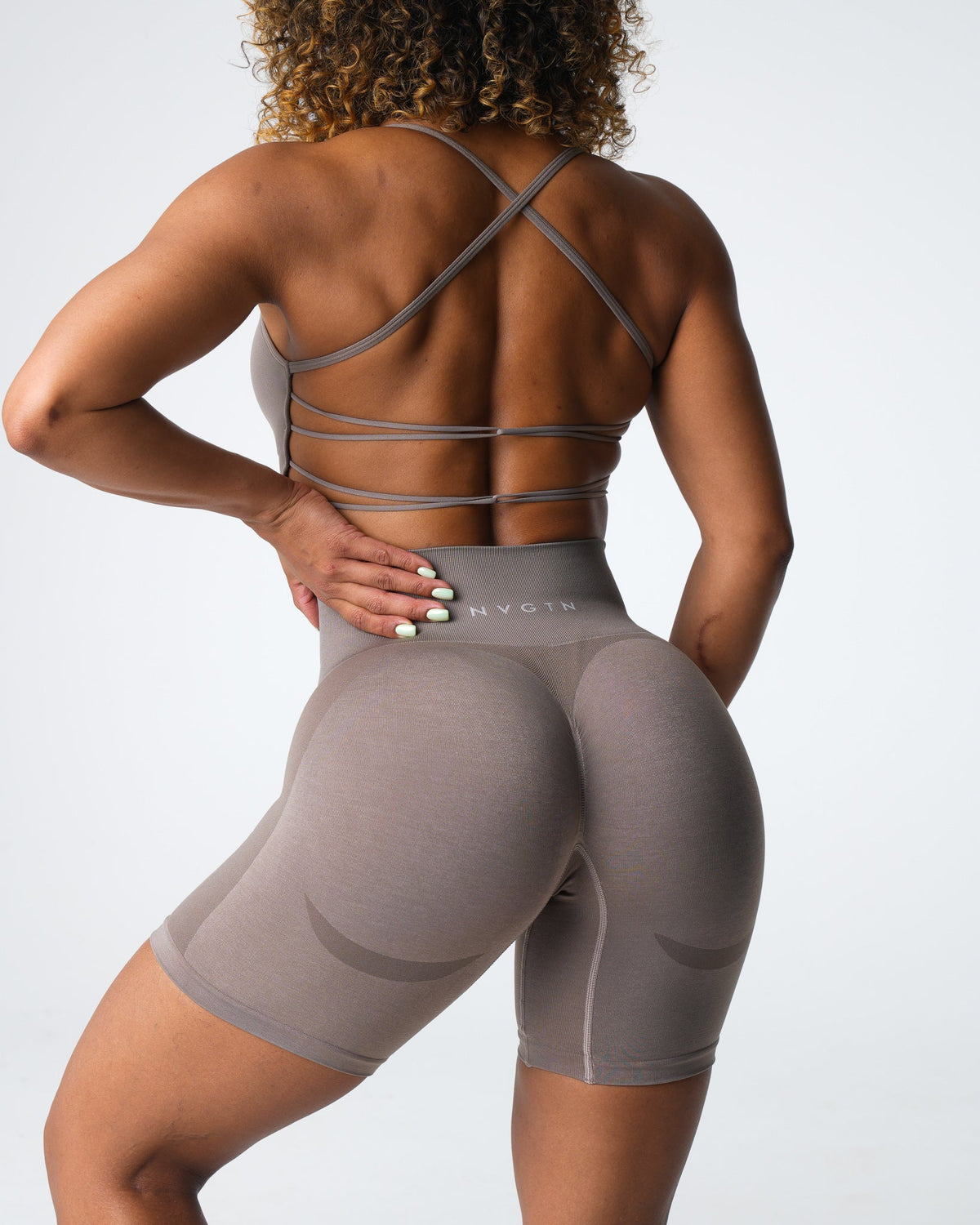 Taupe Contour 2.0 Seamless Shorts
